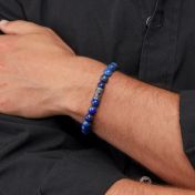 Lapis Lazuli Hamsa Men Bracelet
