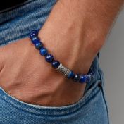 Lapis Lazuli Om Men Bracelet