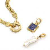 Emma Circle Necklace [18K Gold Plated] - with Charms