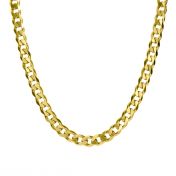 Classic Curb Chain Necklace for Men - Gold Plated