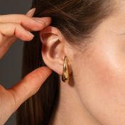 Large Dôme Earrings [18K Gold Plated]