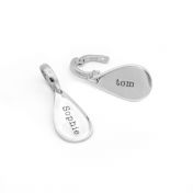 Large Drop Name Charm [Sterling Silver]