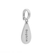 Large Drop Name Charm [Sterling Silver]
