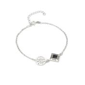 Lebensbaum Namensarmband mit Nano Bibel [Sterlingsilber]