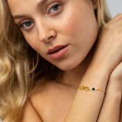 Lariat Infinity Bracelet with Nano Bible [18K Gold Plated] 