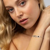 Lariat Infinity Bracelet with Nano Bible [Sterling Silver] 
