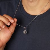 Leo Amulet Men Necklace [Sterling Silver]