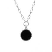 Enchanted Tree Onyx Necklace [Sterling Silver]