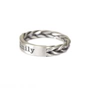 Love Braids Name Ring [Sterling Silver]