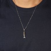 Lucky Fish Necklace for Men [Sterling Silver]