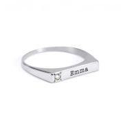 Lumina Verlobungsring mit einem Diamanten [Sterlingsilber]