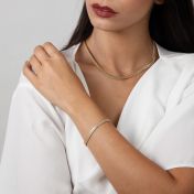 Madison Herringbone Bracelet [18k Gold Plated]