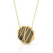 Treasured Place Silhouette Map Necklace [18K Gold Vermeil]