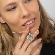 Talisa Map Necklace [Sterling Silver]