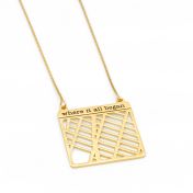 Enchanted Map Statement Necklace [18K Gold Plated]
