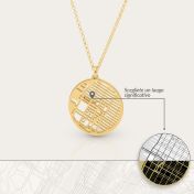 Collana con Mappa dei Punti Preziosi [Oro Vermeil 18 Carati]
