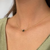 Maria Halskette mit Nano-Bibel [750er Gold Vermeil]