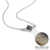 Maria Halskette mit Nano-Bibel [Sterlingsilber]