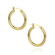 Thick Hoop Earrings [Medium]