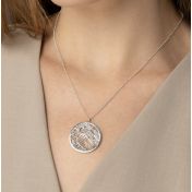 Precious Spot Map Necklace [Sterling Silver]