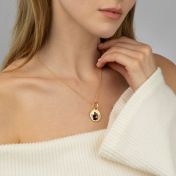 Memories Circle Photo Necklace [18K Gold Vermeil]
