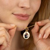 Memories Circle Photo Necklace [18K Gold Vermeil]