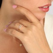 Mermaid Diamond Wrap Ring [14 Karat Gold]