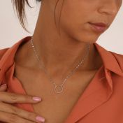 Mia Sequin Chain Necklace [Sterling Silver]