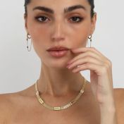 Milanese Chain Name Necklace [18K Gold Vermeil]