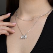 Mirella Zodiac Charm Necklace With 1 ct Diamond [Sterling Silver]