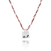 Mirella Zodiac Charms Necklace - Red String [Sterling Silver]