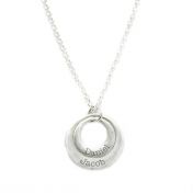 Moon Glow Round Shape Necklace [Sterling Silver]