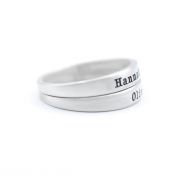 Moon Glow Name Ring [Sterling Silver]