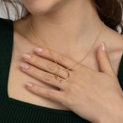 Mother's Heart Birthstone Necklace [18K Gold Plated]