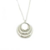 Moon Glow Round Shape Necklace [Sterling Silver]