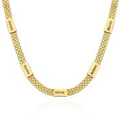 Milanese Chain Name Necklace [18K Gold Plated]
