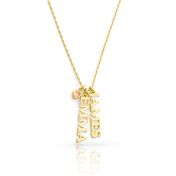 Talisa Multi-Name Necklace with Heart Charm [18K Gold Plated]