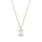 Nature Love Necklace - White Crystal [18K Gold Vermeil]