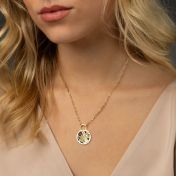 Navigationskarte Frauen Halskette [750er Gold Vermeil]