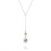 BE BRAVE - Tail Chain Sterling Silver Necklace with Swarovski® Crystal