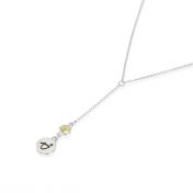 BE BRAVE - Tail Chain Sterling Silver Necklace with Swarovski® Crystal