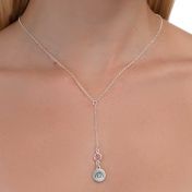 BE CREATIVE - Tail Chain Sterling Silver Necklace with Swarovski® Crystal
