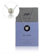 BE FREE - Sterling Silver Pendant Box Chain Necklace
