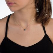 BE PURE - Sterling Silver Pendant Box Chain Necklace