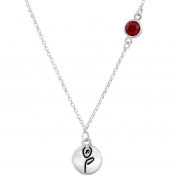 BE STRONG - Sterling Silver Necklace with Swarovski® Crystal