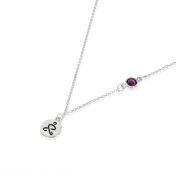 JUST BE - Sterling Silver Necklace with Swarovski® Crystal