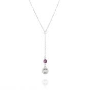 JUST BE - Tail Chain Sterling Silver Necklace with Swarovski® Crystal