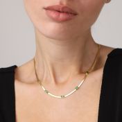 Nature Harmony Herringbone Necklace