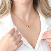 Collar Anna Doble Capa con Cristales [Oro Vermeil de 18K]