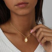 Classic Allure Necklace With White Crystal [18K Gold Plated]